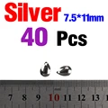 Silver 7.5x11mm