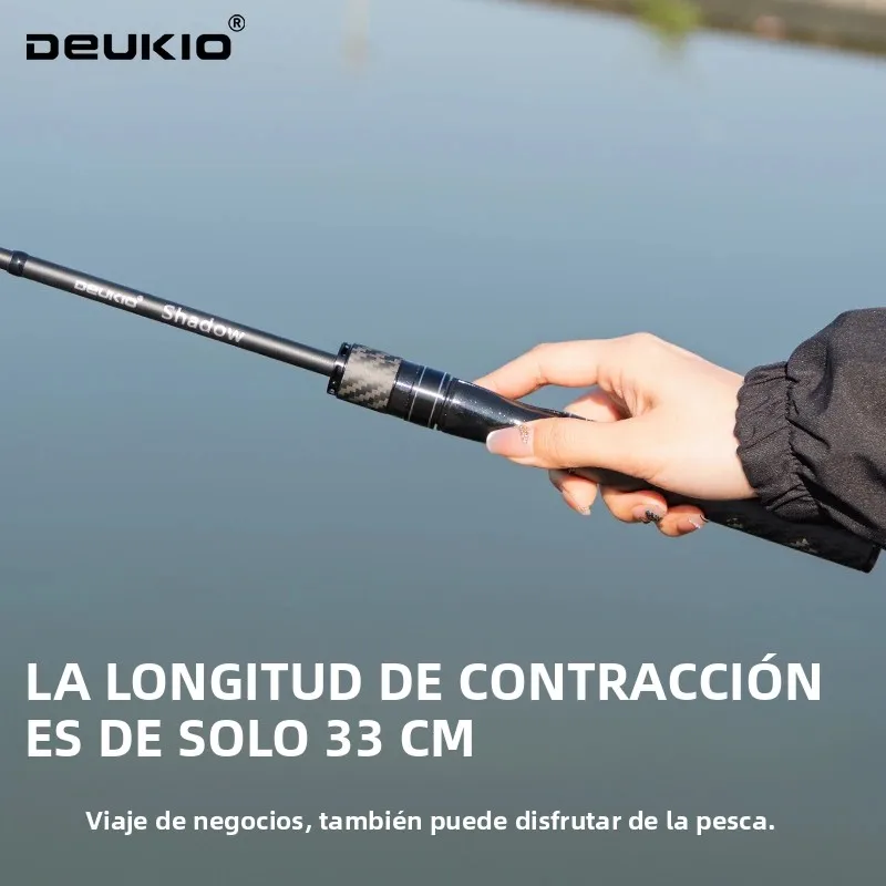 Caña telescópica Deukio Mini Shrink – Carbono ultraligero - imagen 2