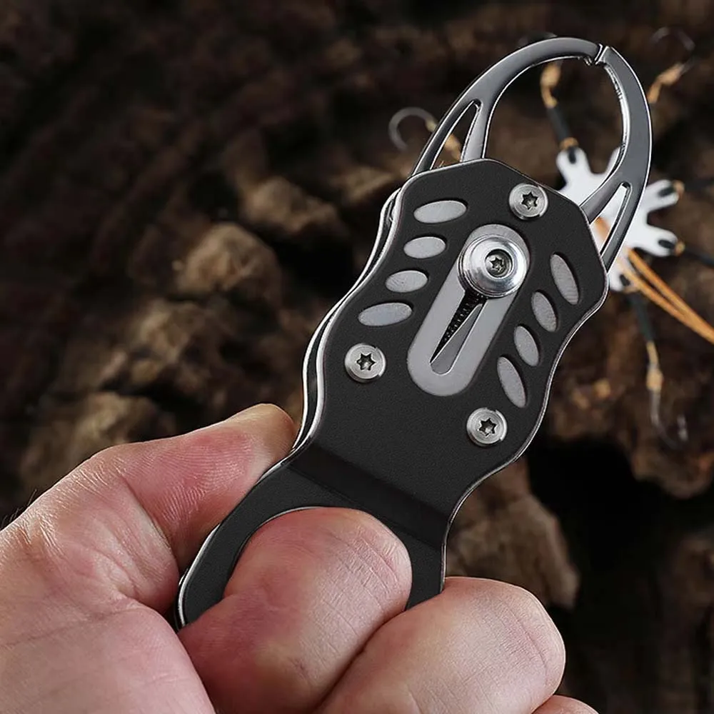 ZUKIBO-empuñadura de pescado resistente a la corrosión, cerradura portátil de acero inoxidable, aparejos de pesca, herramienta de Clip de labio, controlador de pescado profesional - imagen 3