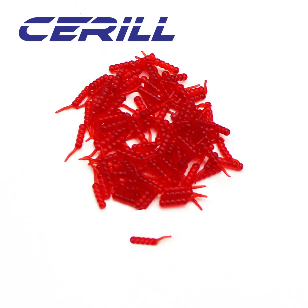 Cermill Señuelo de pesca suave con gusano 20 mm - Kit - imagen 5