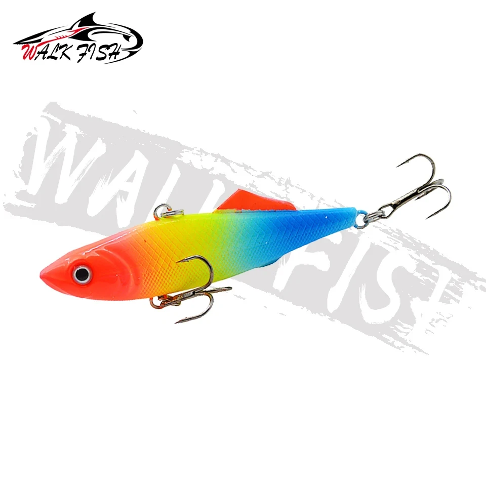 WALK FISH señuelo de pesca que se hunde con vibración, 15g, 65mm, vib, curricán, Metal duro, crankbait, lubina, Lucio, Invierno - imagen 4