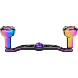 Gomexus mango de aluminio de 120mm para carrete de Baitcasting Shimano Antares Daiwa Ryoga Abu Gracia con perilla de titanio de 30mm BDH-TA30