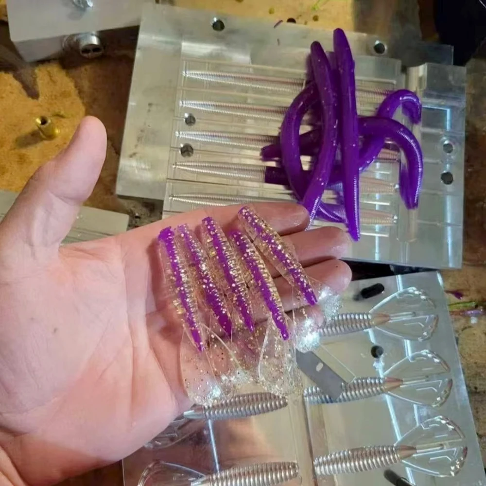 Molde inyección aluminio señuelos natación tipo columpio para vinilo - imagen 3