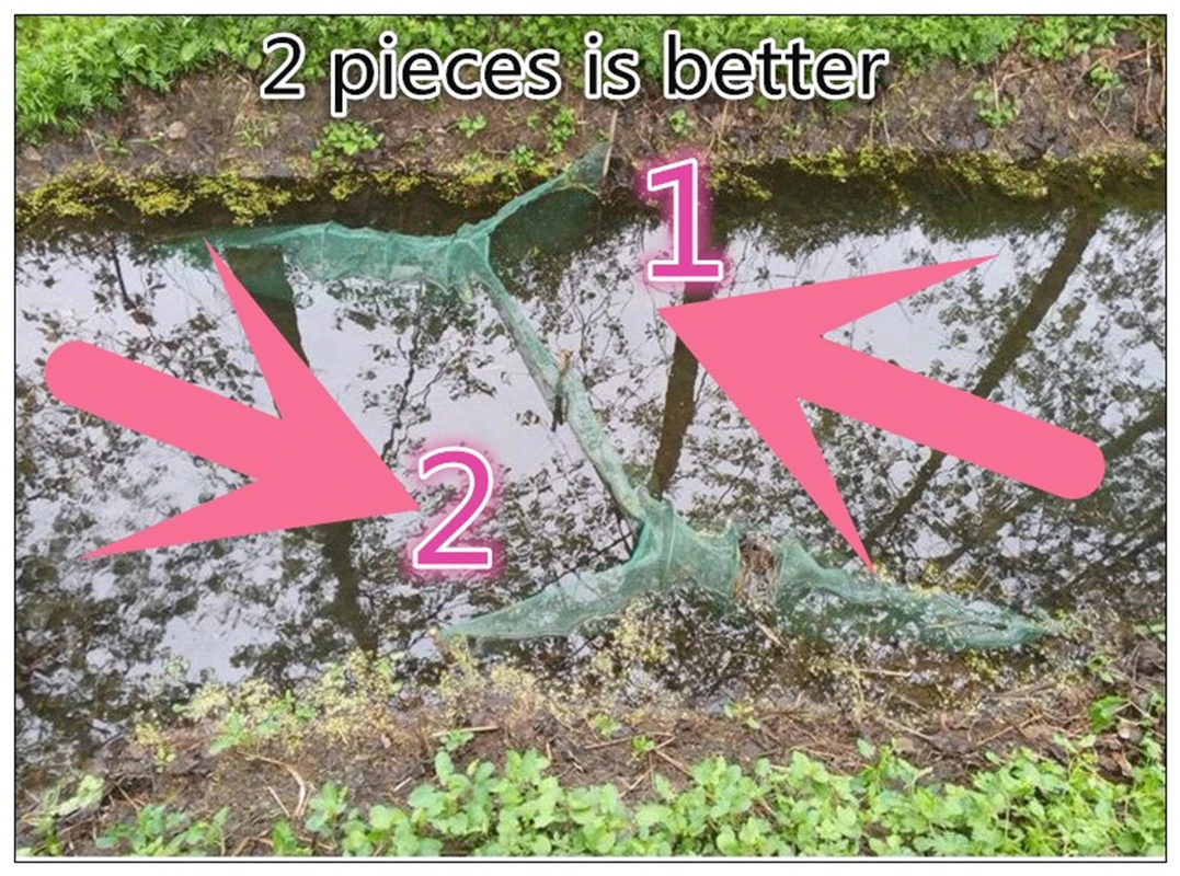 Finefish-red de pesca automático, rejilla de 3x3MM, trampa plegable de nailon, señuelo, cangrejo, pez, langosta, camarones, pececillo, herramienta de red para atrapar peces - imagen 5