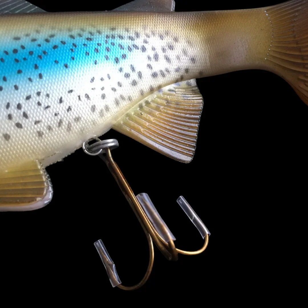 Cebos Wobblers artificiales, 30cm/400g, Pesca en el mar, tamaño grande, simular peces, señuelo suave, Lucio, Swimbait, manivela, aparejos de Pesca - imagen 5