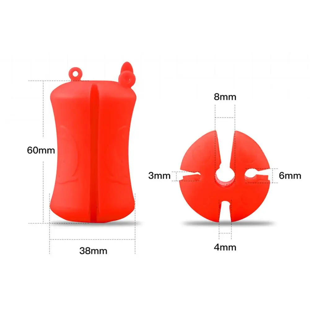 Caña de pescar de silicona portátil, equipo de envoltura, bola fija, sujetador de poste de pesca, Clip de encuadernación, 4 piezas - imagen 5