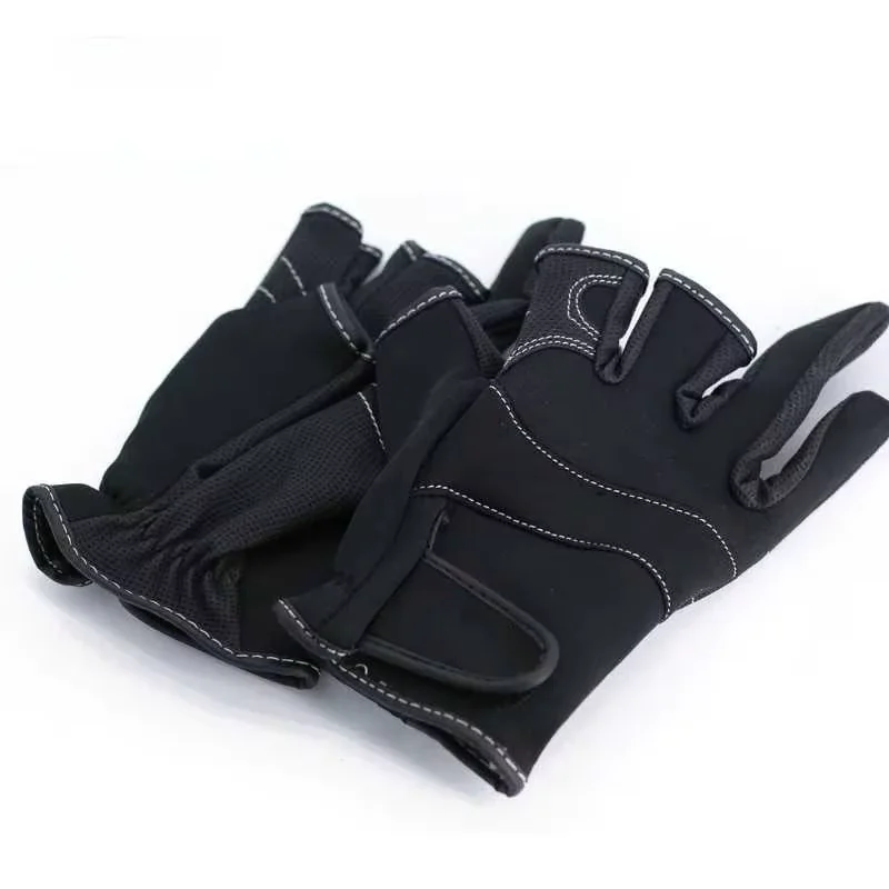 Guantes de pesca sin dedos anti corte para mar y agua salada - imagen 5