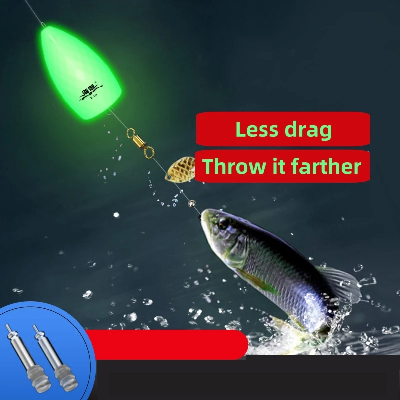 Herramienta de pesca innovadora, liberación Global, nuevo dispositivo electrónico de distancia de fundición de cebo con luz nocturna, imprescindible para una larga distancia - imagen 4