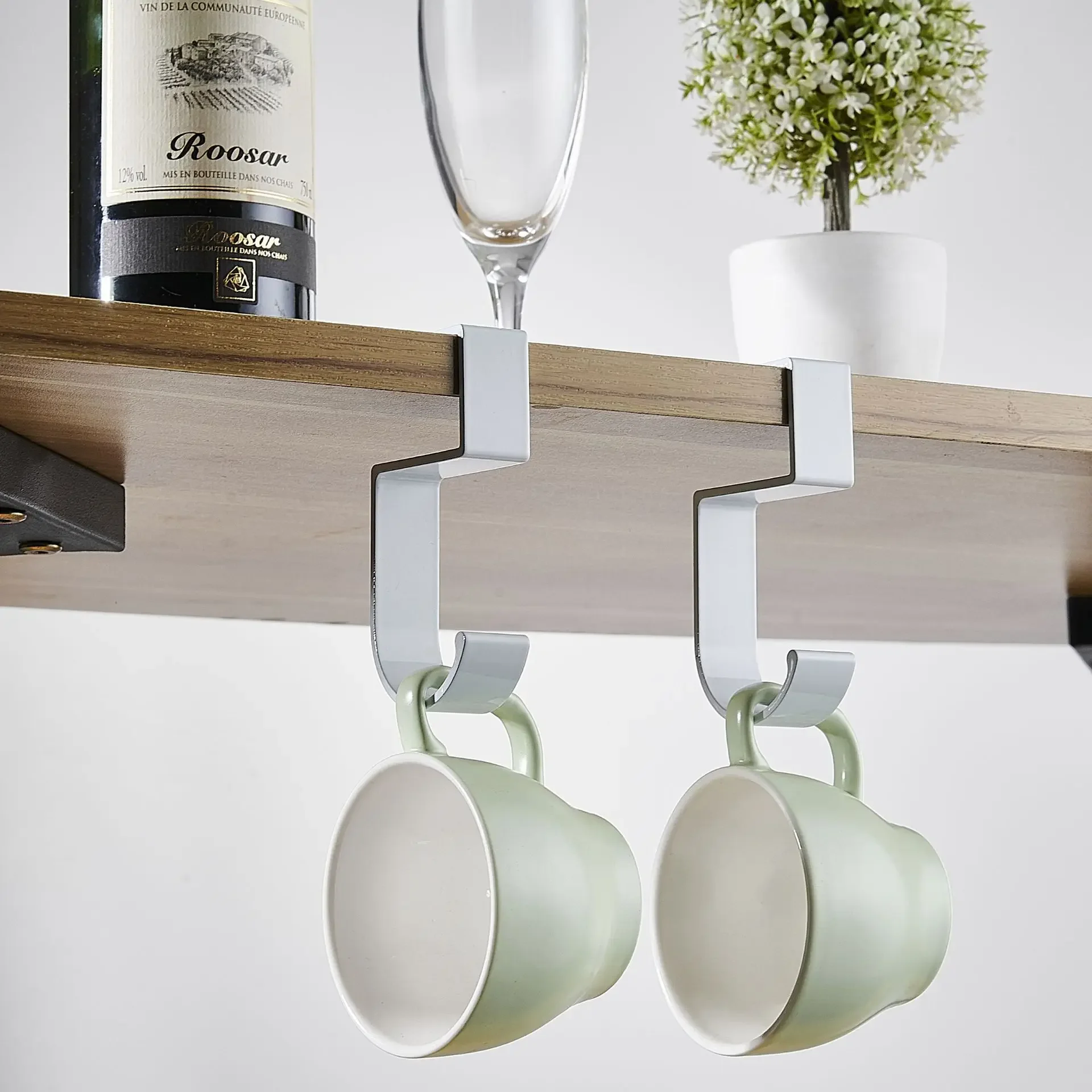 Gancho para bolsa colgante, portátil, para escritorio de estudiante, bolsa colgante lateral, artefacto, soportes para bolso móvil extraíbles, gancho de mesa multifuncional - imagen 4