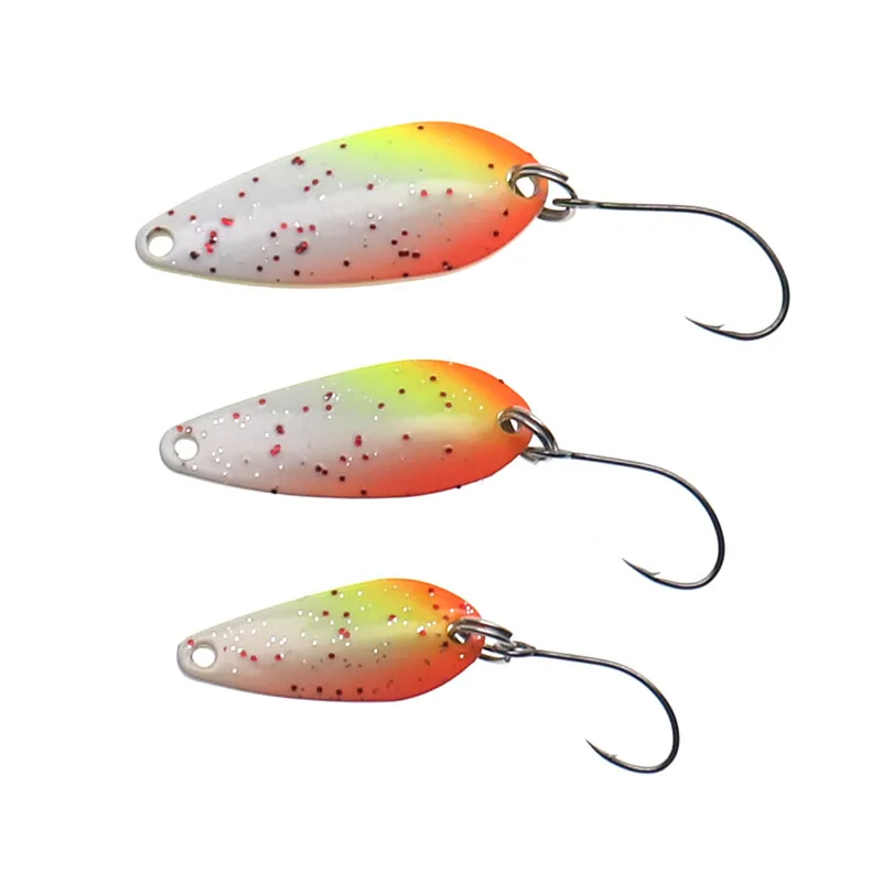 HISTOLURE 1 Uds cuchara de pesca cebo 1,6g 2,5g 3,8g cuchara de trucha de Metal de cobre Señuelos de pesca artificiales - imagen 4