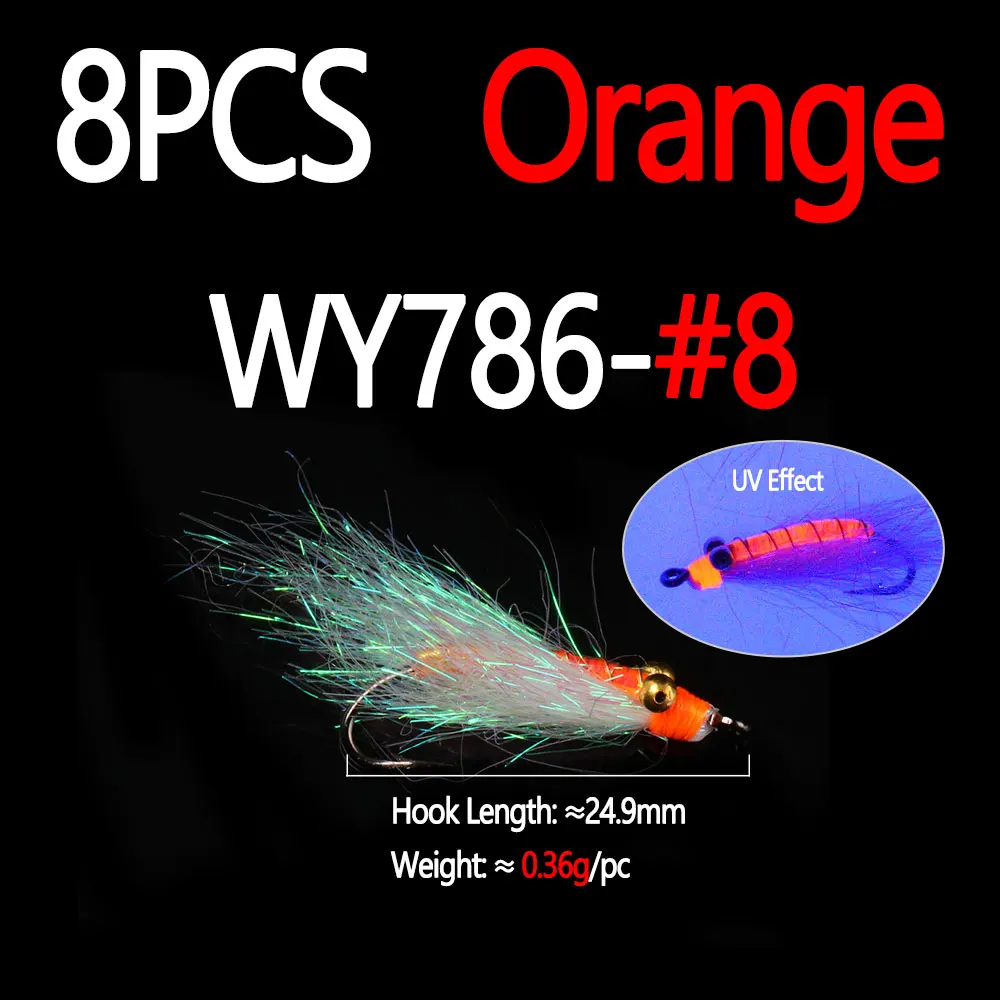 8pcs Orange