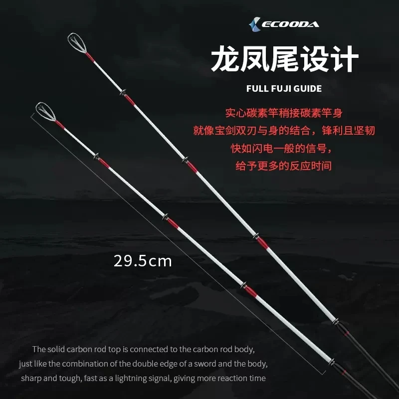 ECOODA-caña de pescar para barco EXOH, piezas FUJI completas, ultraligera, de mano, fundición/Spinning, 2022 M/2,1 M/2,36 M, 2,6 - imagen 3