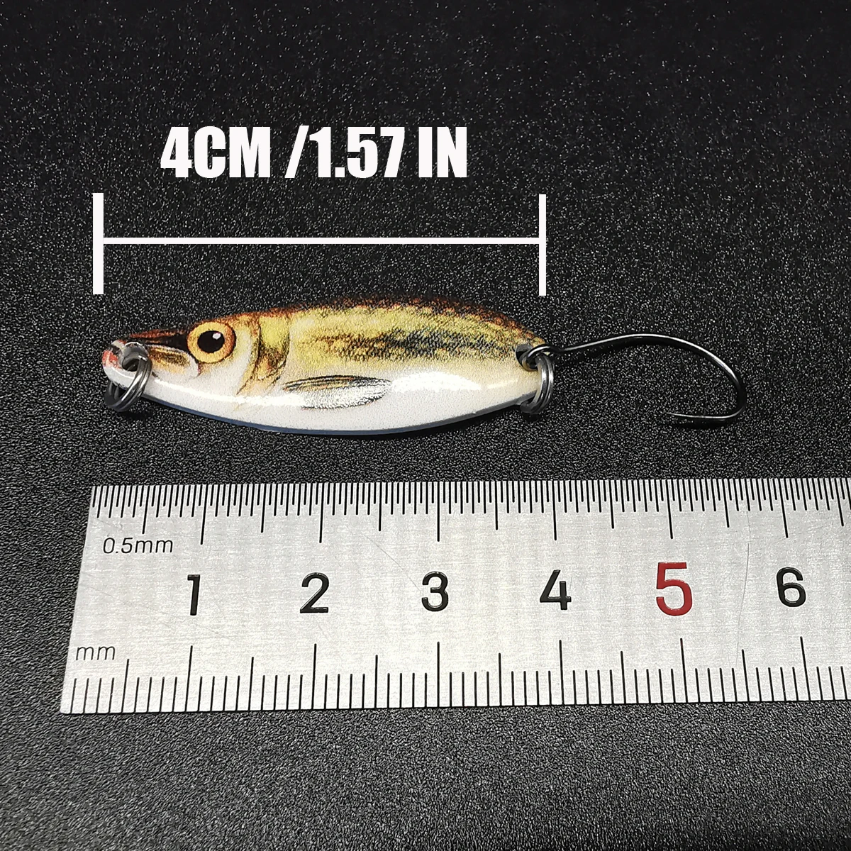 ANFS 5g señuelo cuchara de fundición señuelo de pesca de Metal cebo Artificial duro para pesca de Lucio de trucha de latón - imagen 4