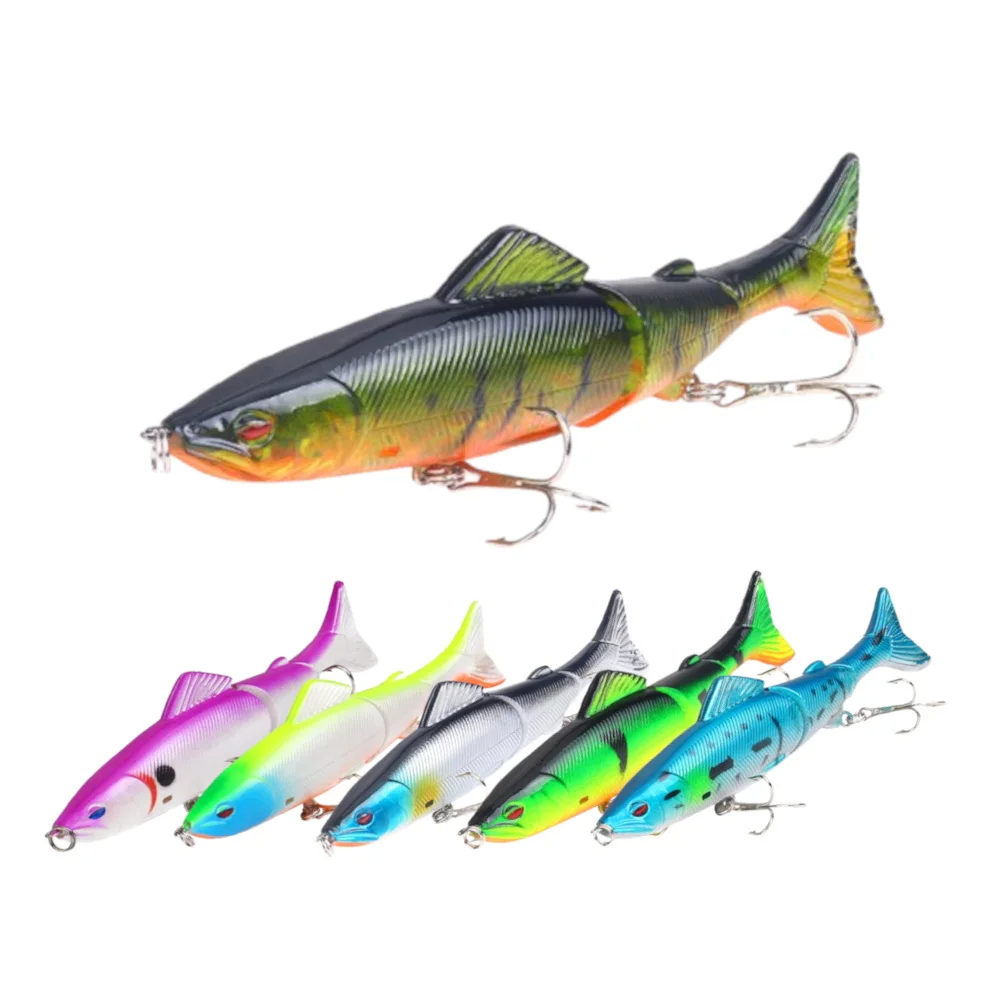 1 Uds cebo conjunto Swimbait Wobbler 130mm 18g señuelo de pesca cebo duro Artificial Minnow Crankbait lubina perca aparejos de pesca de carpa