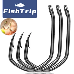 FishTrip anzuelos de carpa: ojos PTFE, púas y acero rico en carbono