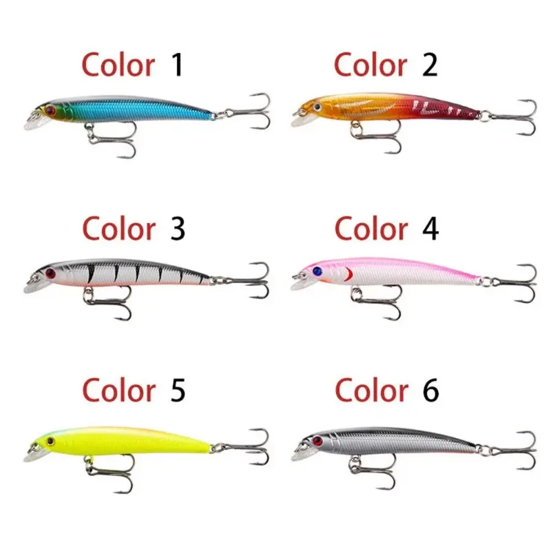 Señuelo duro minnow con anillas de cuerda para agua dulce - imagen 5