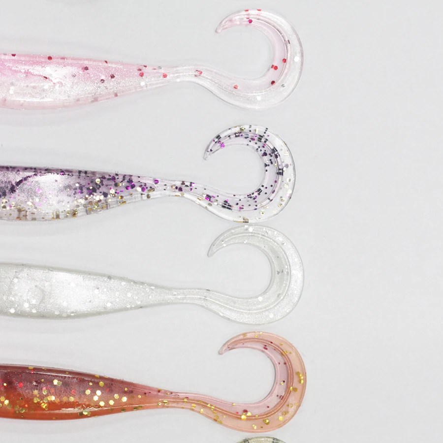 Mustad CROSS CURLY TAIL MINNOW 3,5 pulgadas Mezashi señuelo suave cebo MCTM 3,5 pulgadas 2,5g 6 uds perca M cebo de pesca al aire libre - imagen 3