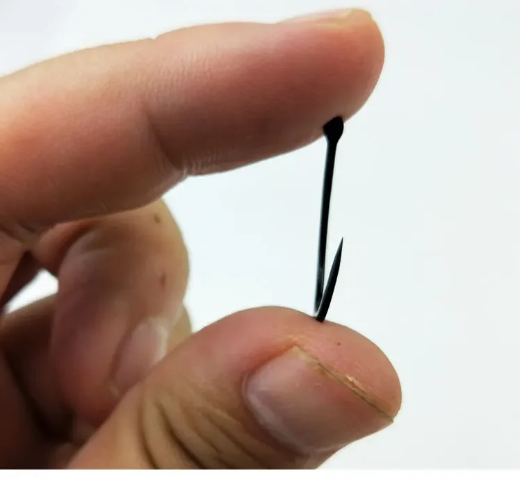 100% Original Japón importado Gamakatsu gancho negro boca torcida con anzuelo de pesca de púas para carpa lubina aplicable a YGK - imagen 2