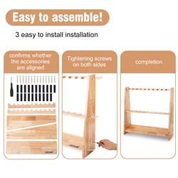 Goture Soporte Caña Pesca Madera Compacto – Fácil Montaje
