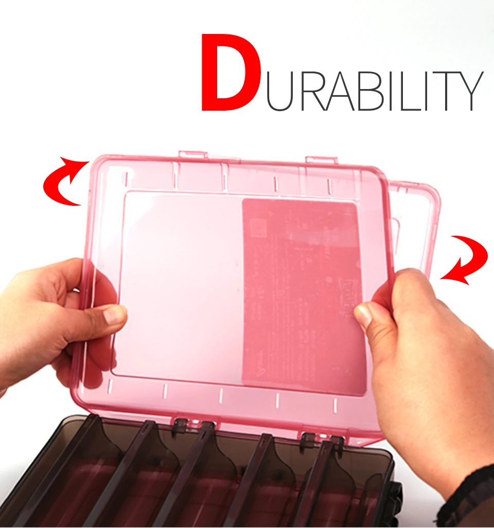 Kingdom Fishing Tackle Box Fish Lures Hooks Baits Compartments Storage Case Box Fishing Tackle Box for Pesca Fishing Accessories (2)