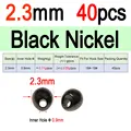 2.3mm Black N 40pcs