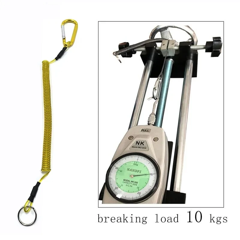 Cordón para llaves, cuerda perdida de pesca, llavero Koord, bobina elástica, correa elástica, cuerda de resorte de alambre de moda, cable para llaves bloqueable - imagen 5