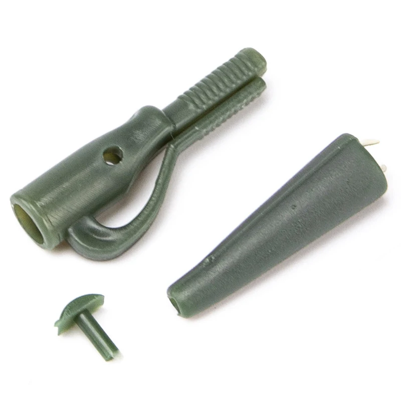 50 juegos de Clip de plomo de seguridad para Pesca de carpa, cambio rápido, cola a presión, accesorios de Pesca gruesa de goma, aparejo Terminal, aparejos de Pesca - imagen 3