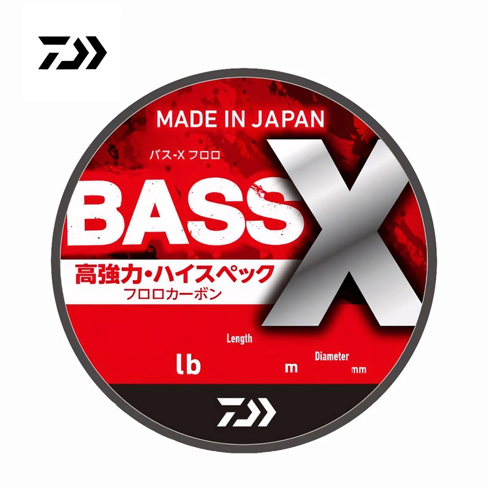 25 Línea de pesca DAIWA BASS-X FLUORO 240M 3-25LB línea líder de fibra de carbono hecha en Japón