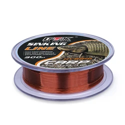 Línea de pesca con revestimiento de fluorocarbono FTK, 100m/300m, 0,14mm-0,50mm, línea líder de fibra de carbono, señuelo de pesca, línea de hundimiento