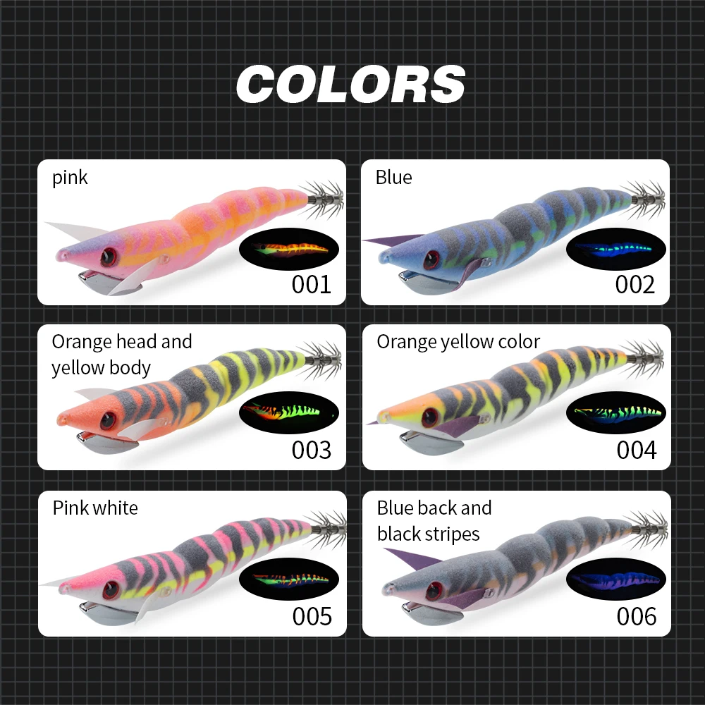 Hunthouse-señuelo de pesca de calamar, Jigging, lápiz Egi, cebo duro que se hunde, luminoso, 110mm, 22g, pulpo de agua salada, sepia, aparejos de pesca - imagen 5