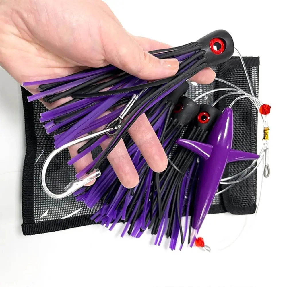 Aparejo de plumas, señuelos para curricán de pájaros, pesca, señuelo de curricán aparejado, calamar, atún, cadena de margaritas, curricán de agua salada, cebo Artificial para pesca