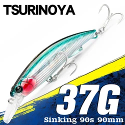 TSURINOYA hundimiento pececillo pesado STRIKER 90S señuelo de pesca 90mm 37g cebo duro Artificial para agua salada señuelo de lubina de alta resistencia
