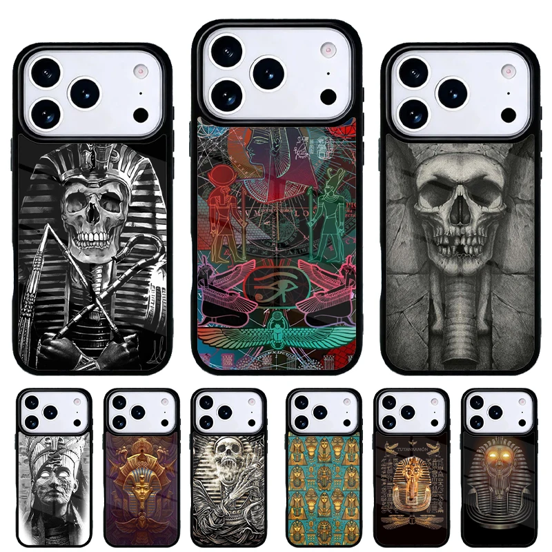 Funda diseño faraón egipcio para iPhone Pro Max – Carcasa protectora