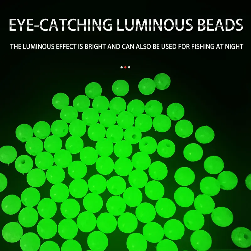 1000 unids/bolsa accesorios de pesca de frijol espacial cuentas de línea duras/suaves cuentas redondas brillantes para agua salada bagre cebo aparejos herramientas de pesca - imagen 4