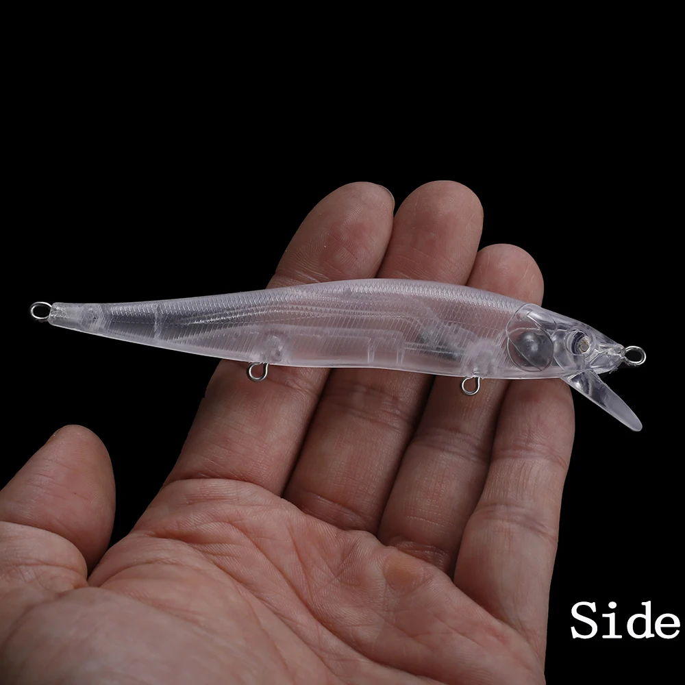 Chan'sHuang 20 piezas sin pintar cebo en blanco sonajero flotante buceo labio Wobblers Minnow Artificial DIY hecho a mano señuelo de pesca - imagen 3