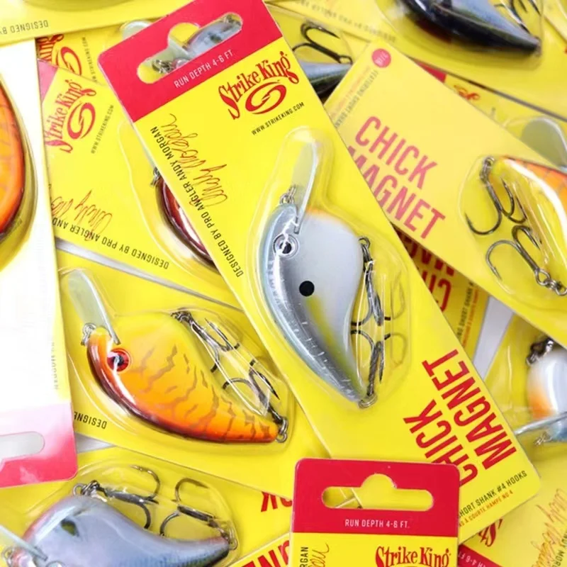STRIKE KING CHICK MAGNET CANKBAIT poco profundo cebo de señuelo de grasa corporal estrecho importado de los Estados Unidos - imagen 3