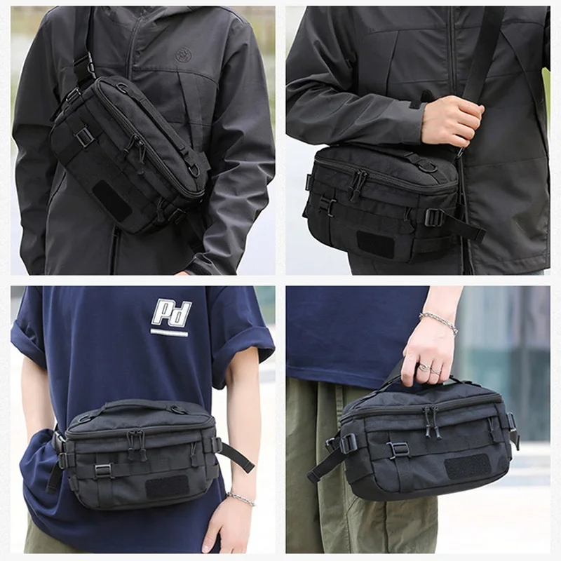 Bolsa de pesca 1000D, bandolera Molle, pecho de cintura, señuelo de pesca, varilla de engranaje, bolsas de hombro grandes para exteriores, múltiples bolsillos, paquete de viaje - imagen 4