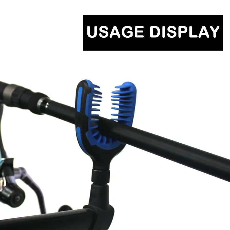 Cabezal de apoyo para caña de pescar de carpa M3/8 (IFI), cabezal rojo/azul, empuñaduras para alarma de pesca M3/8 (IFI), accesorios de aparejos, 1 ud. - imagen 4