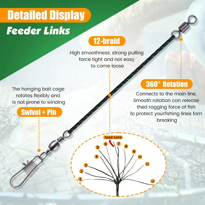 Enlace alimentador carpa – Conector rápido para montaje feeder - imagen 3