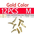 12PCS M Gold