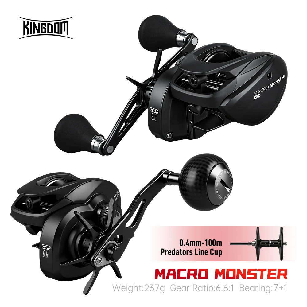 Carrete Baitcasting Kingdom Macro Monster – Full Metal