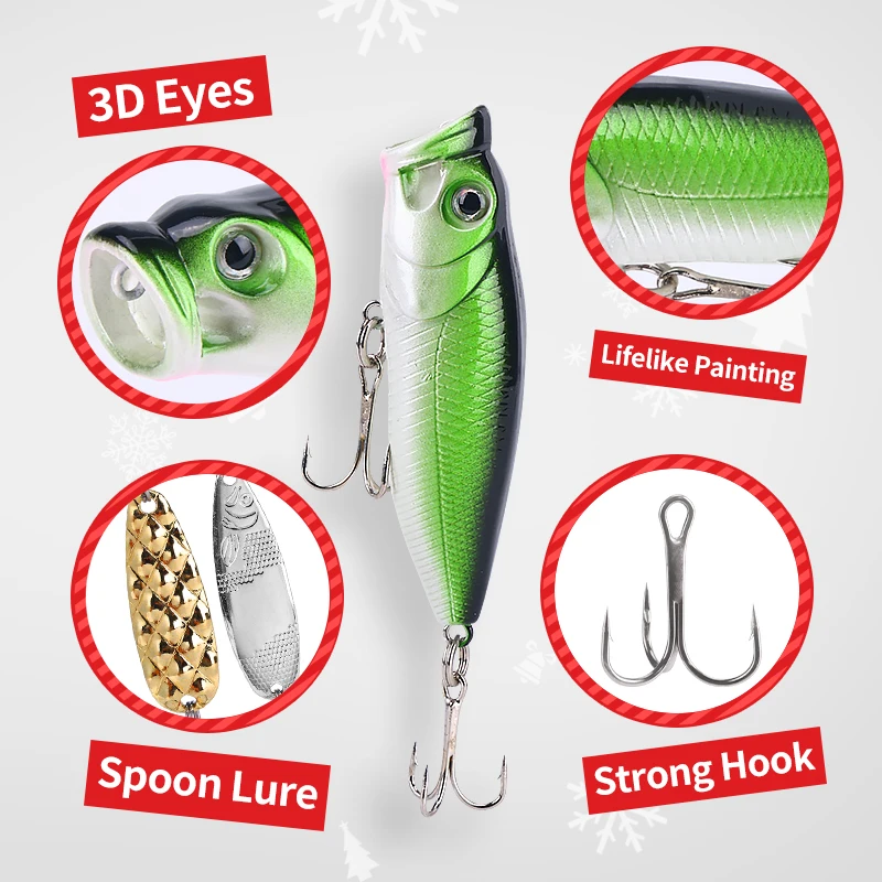 WEIHE Caja de regalo de Navidad para pescador, regalos de Navidad para hombre, regalo para amantes de la pesca - imagen 5