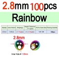 2.8mm Rainbow 100pcs