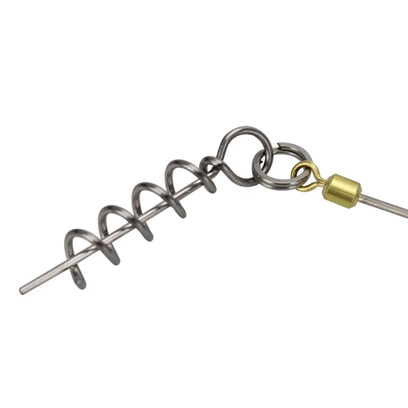 Pike Fishing Shallow Stinger Rig de acero inoxidable con gancho triple de tornillo # 1 # 1/0 # 2/0 Pesca de agua dulce y salada - imagen 4