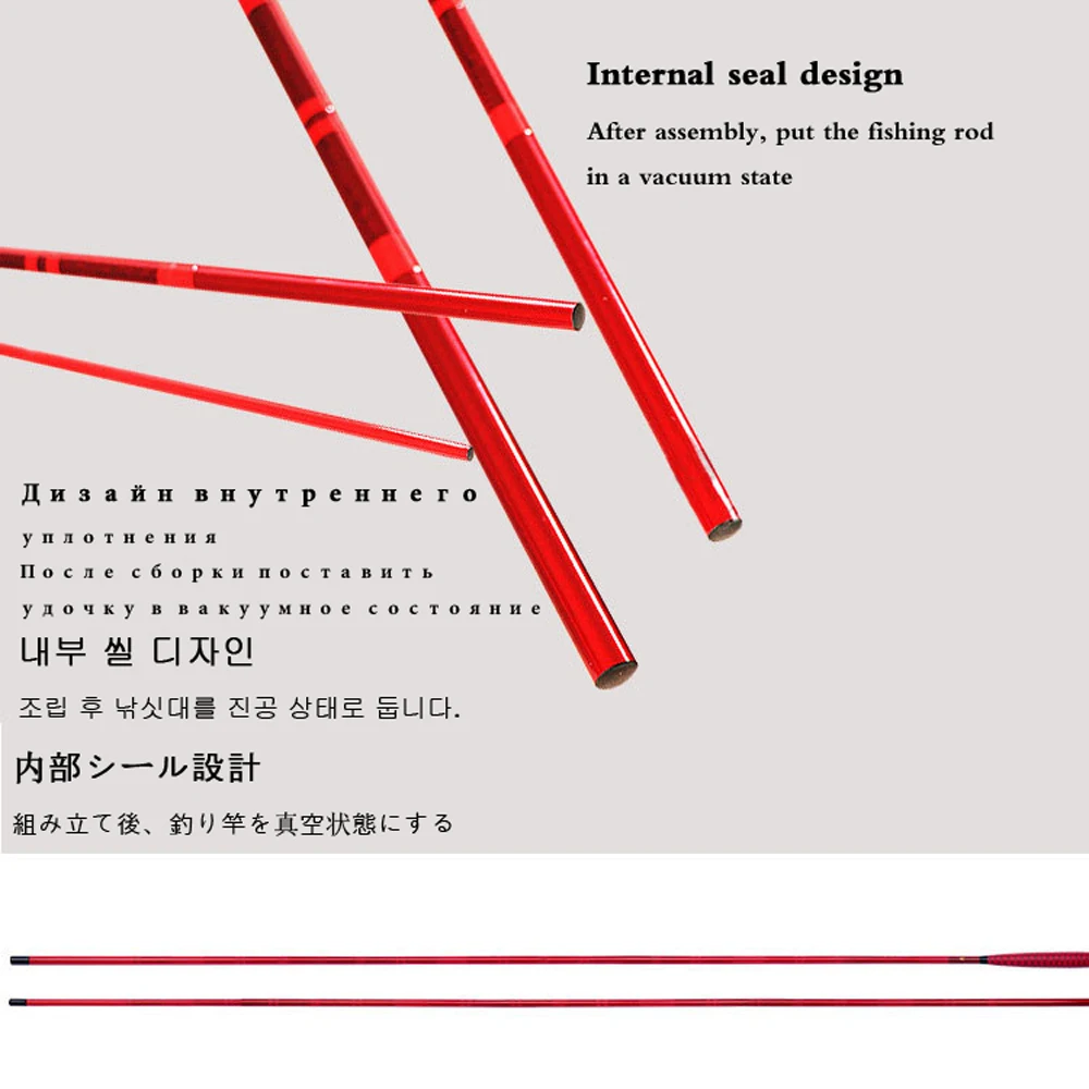 Caña de pescar de carpa de interpolación, caña atlética súper dura de calamar fino súper ligera, 28 Tun, caña de pescar de alto carbono de Taiwán, caña de mano 37 - imagen 4