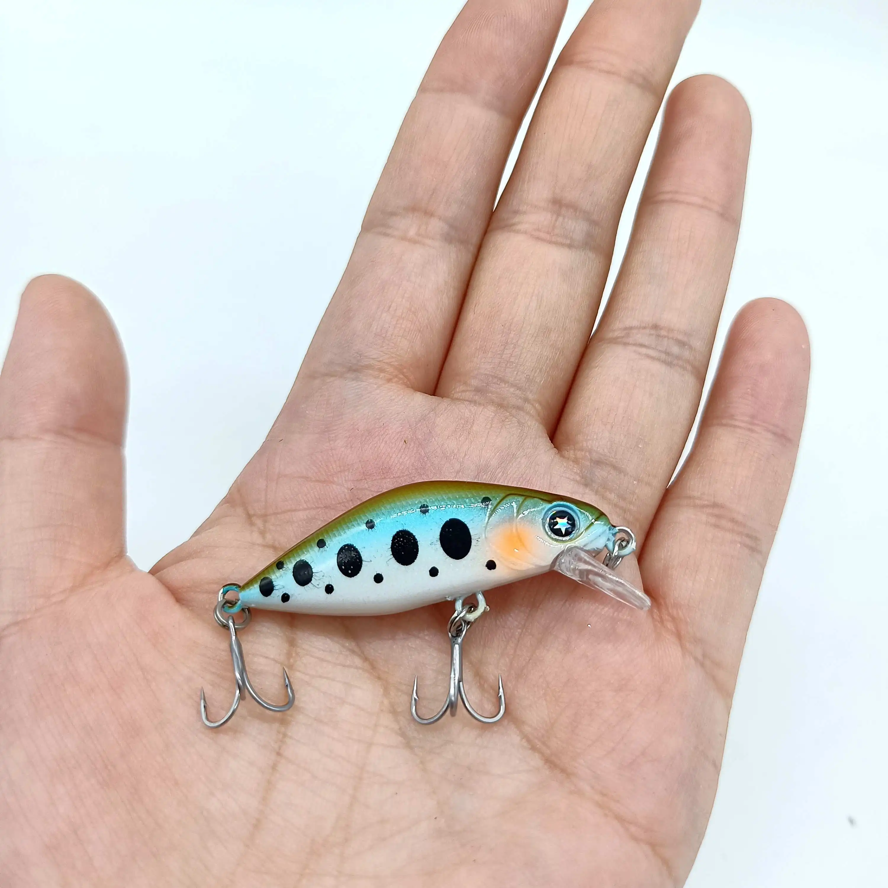 DUODUOYU-Mini Señuelos de Pesca de pececillos, 1 piezas, 4,3g/50mm, Jerkbaits Peche, cebo Artificial, Wobbler, trucha, lubina, aparejos - imagen 3
