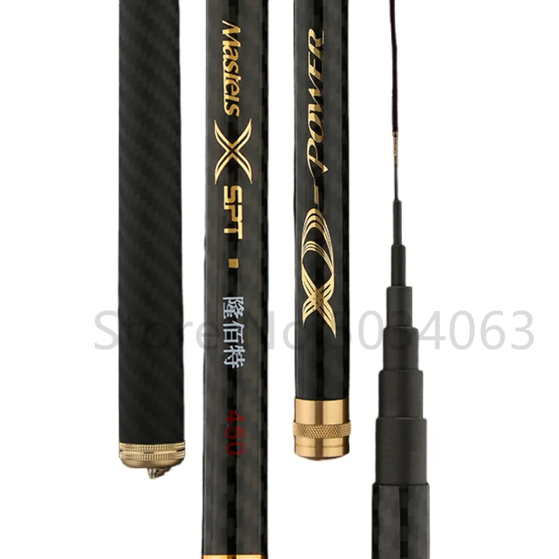 Caña de pescar telescópica para Surf, 3,6/4,5/5,4/6,3/7,2/8,0 m, cañas de viaje de carpa de carbono, potencia de 65-252g, caña de lanzamiento - imagen 2