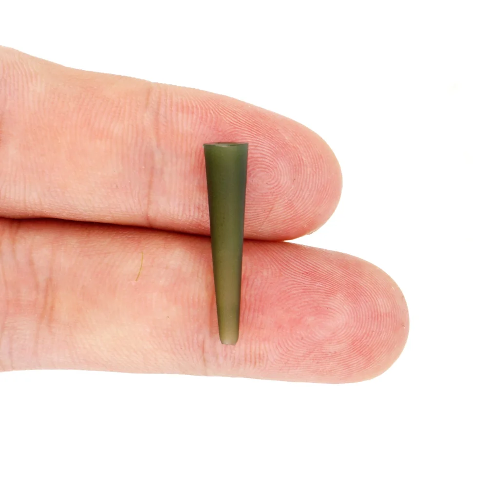 Hirisi 20 piezas Terminal de pesca de carpa aparejo cola mangas de goma cono Clips de plomo de pesca AE060-1 accesorios de pesca de carpa - imagen 4