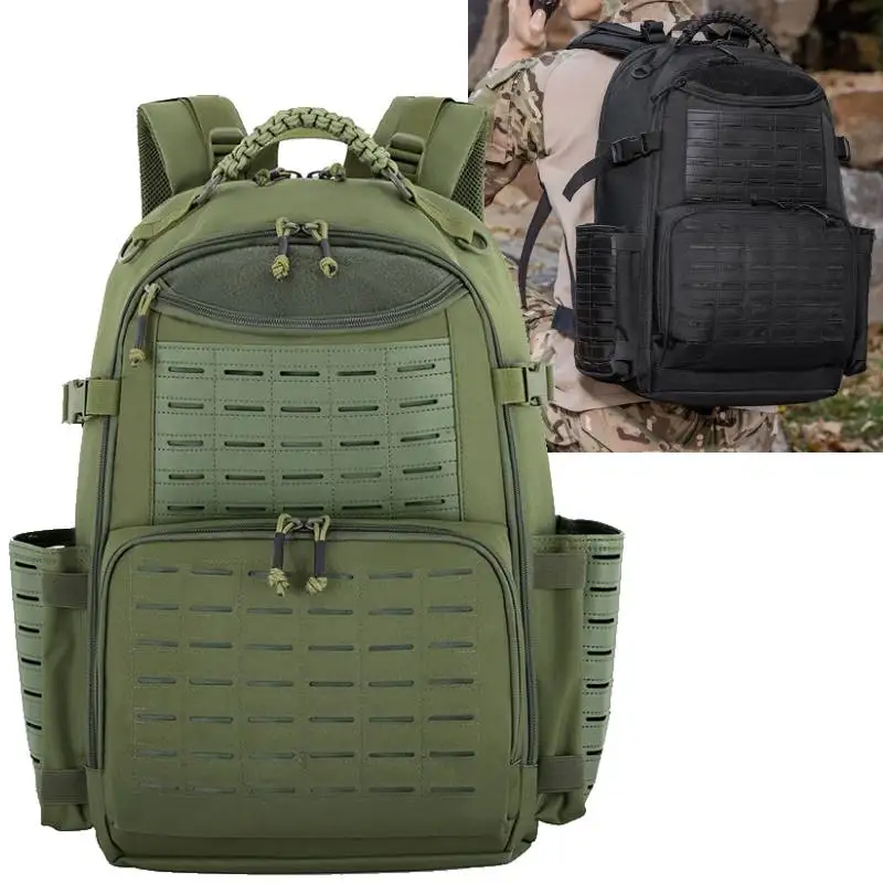 Mochila táctica de escalada para hombre, bolsa Molle de viaje para senderismo al aire libre, senderismo, Camping, bolsos de hombro, mochila grande para equipaje de fin de semana