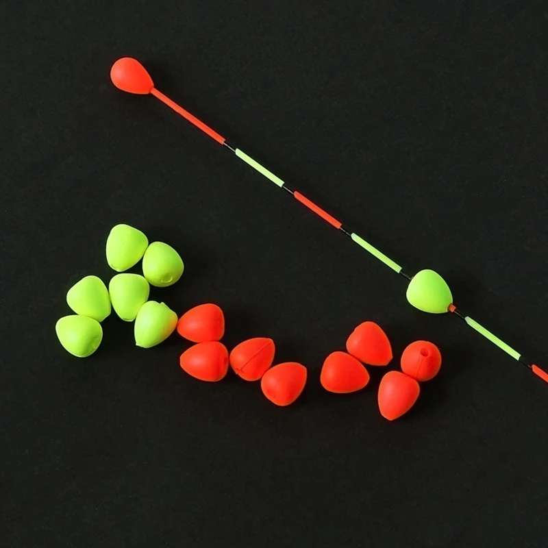 100 Uds. Bobbers flotantes de pesca bola de deriva fluorescente indicador de huelga de espuma flotador de pesca bolas de flotabilidad accesorios de pesca - imagen 4